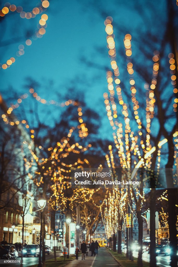 Christmas lights in Vienna.