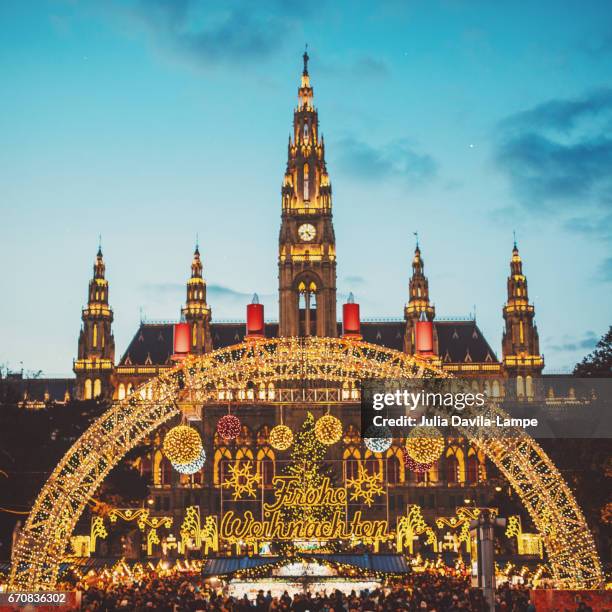 christmas in vienna. - austria stock pictures, royalty-free photos & images