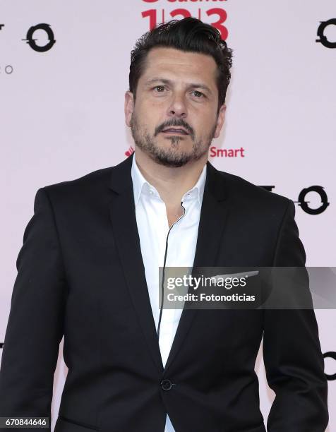 Kike Maillo attends the 'Cuanto.Mas Alla del DInero' premiere at Callao cinema on April 20, 2017 in Madrid, Spain.