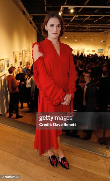 Charlotte Ritchie attends the press night after party for "The Philanthropist" at the Mall Galleries on April 20, 2017 in London, England.