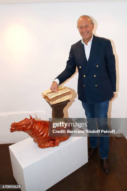 Thierry Gaubert attends the Rose De Ganay Exhibition Preview at Atelier Visconti on April 20, 2017 in Paris, France.