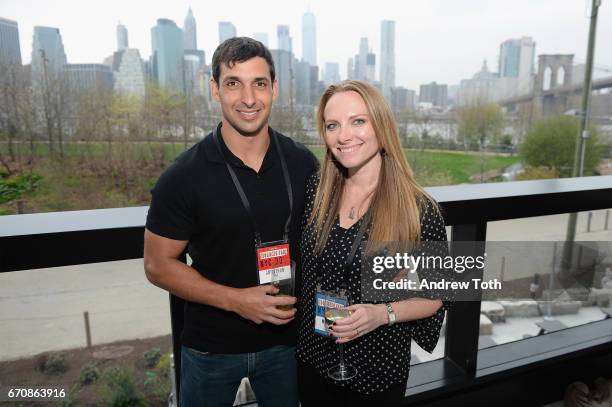 Jonathan Wild and author and publisher Meredith Wild attend Vanity Fairs Founders Fair at the 1 Hotel Brooklyn Bridge on April 20, 2017 in Brooklyn,...