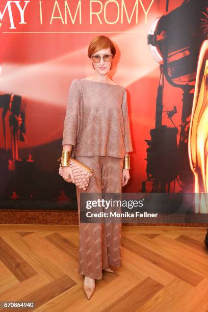 Nicole Beutler attends the Romy Akademie Preis 2017 at Grand Hotel Vienna on April 20, 2017 in Vienna, Austria.