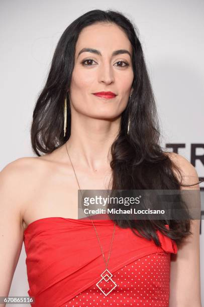 Actress Laetitia Eido attends the "Holy Air" Premiere during 2017 Tribeca Film Festival at Cinepolis Chelsea on April 20, 2017 in New York City.