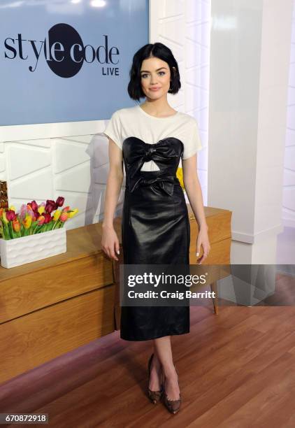 Lucy Hale appears on Amazon's Style Code Live on April 20, 2017 in New York City.