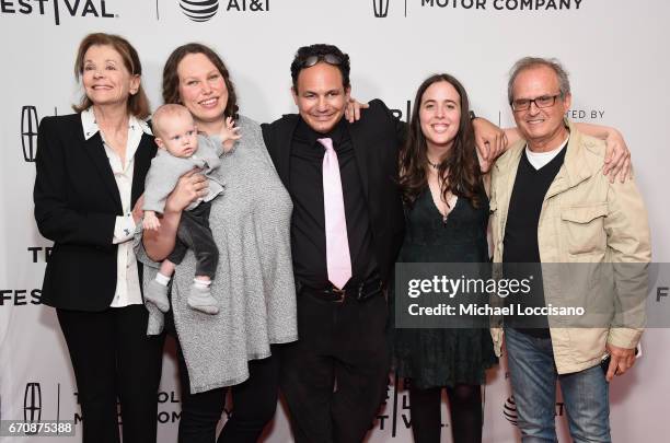 Jessica Walter, Rachel Israel, Brandon Polansky, Samantha Elisofon and Tibor Feldman attend the "Keep The Change" Premiere during 2017 Tribeca Film...