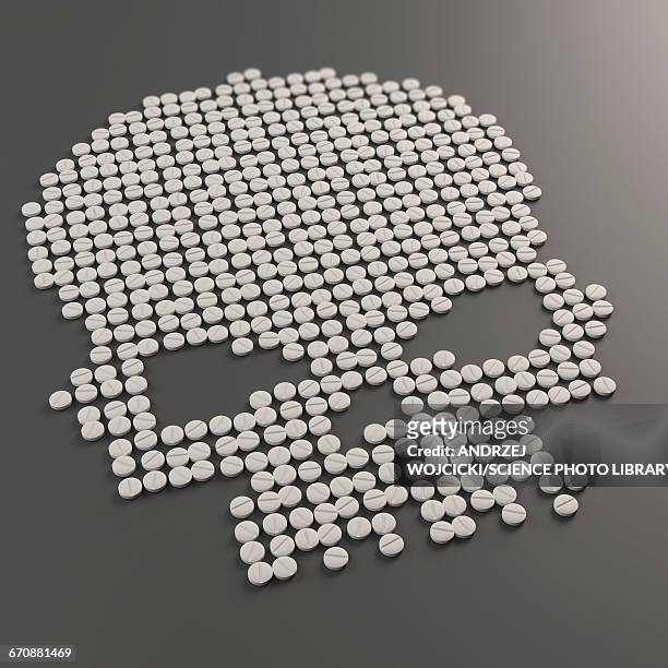 skull shaped tablets, illustration - tablet digital stock illustrations