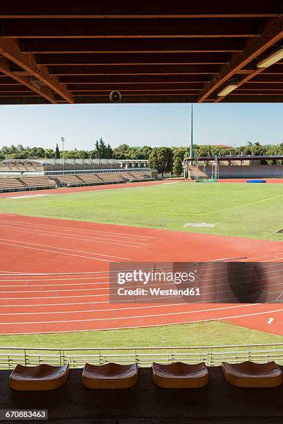 italy, florence, track and field stadium - estadio de atletismo fotografías e imágenes de stock