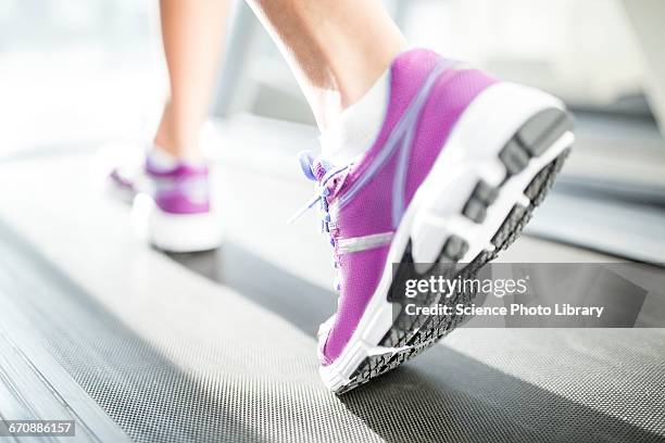 close-up of trainer - woman soles stockfoto's en -beelden