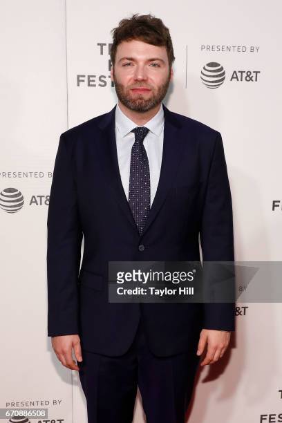 Seth Gabel attends the premiere of "Genius" during the 2017 Tribeca Film Festival at Borough of Manhattan Community College on April 20, 2017 in New...