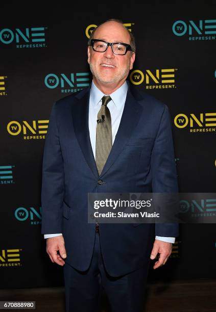 President of TV One Brad Siegel attends TV One Upfront press junket of upcoming 4Q17 and 2018 programming slate at Current at Chelsea Piers on April...