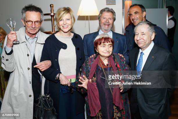 Patrice Leconte, Chantal Ladesou, President of the Cartier Fondation Alain Dominique Perrin, Nikos Aliagas, Agnes Varda and Jean Todt attend 'Auto...
