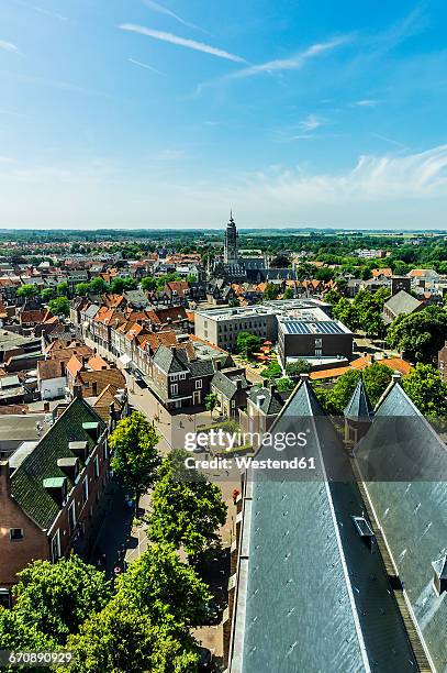 holland, zeeland, walcheren, middelburg, cityscape - middelburg netherlands stock-fotos und bilder