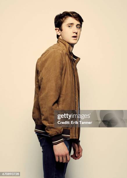 Sawyer Barth from 'Super Dark Times' attends the 2017 Tribeca Film Festival portrait studio on April 20, 2017 in New York City.