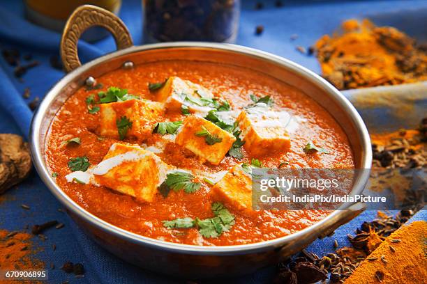 paneer makhani or shahi paneer , indian food - masala fotografías e imágenes de stock