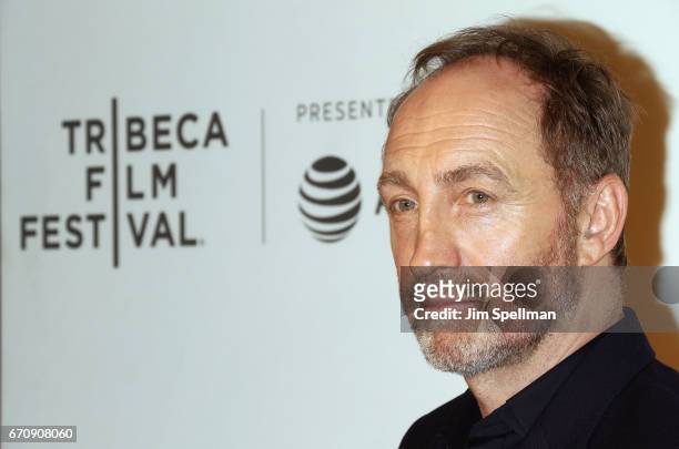 Actor Michael McElhatton attends the 2017 Tribeca Film Festival - "Genius" screening at BMCC Tribeca PAC on April 20, 2017 in New York City.