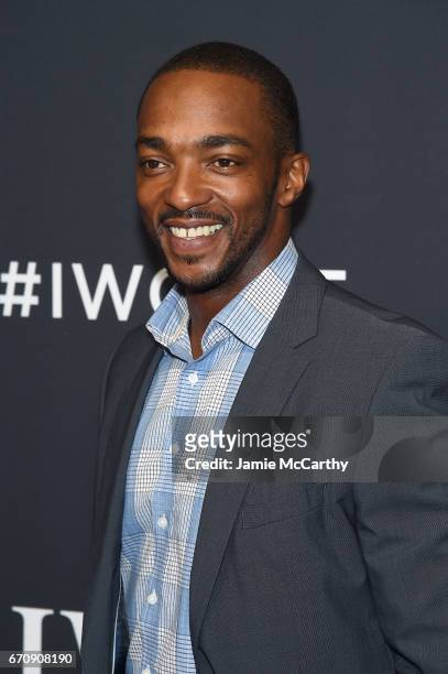 Actor Anthony Mackie attends the exclusive gala event 'For the Love of Cinema' during the Tribeca Film Festival hosted by luxury watch manufacturer...
