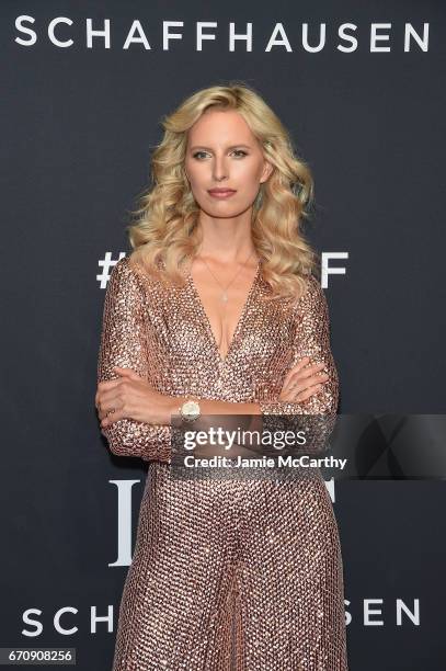 Model Karolina Kurkova and CEO of IWC Schaffhausen Christoph Grainger-Herr attend the exclusive gala event 'For the Love of Cinema' during the...