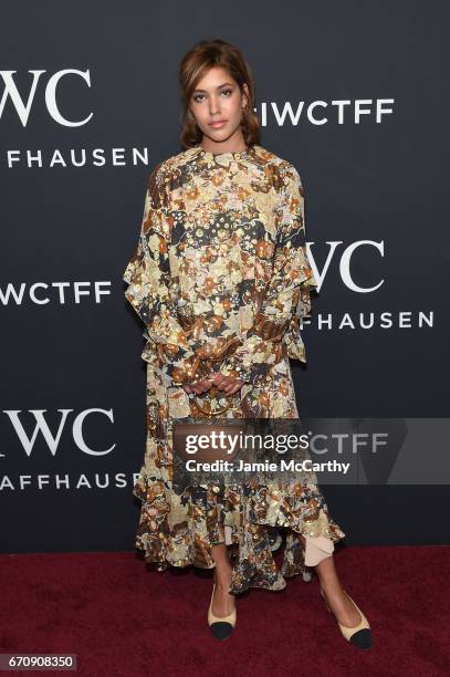 Christina Caradona attends the exclusive gala event 'For the Love of Cinema' during the Tribeca Film Festival hosted by luxury watch manufacturer IWC...