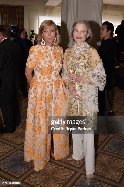 Honoree Linda Lloyd Lambert and Robin Bell attend the ASPCA hosted 20th Annual Bergh Ball at The Plaza Hotel on April 20, 2017 in New York City.