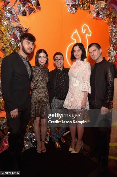 Brad Walsh, Lucy Hale, Christian Siriano, Leigh Lezark, and Geordon Nicol attend the ASPCA After Dark cocktail party hosted by Lucy Hale at The Plaza...