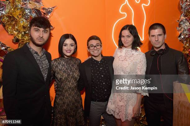 Brad Walsh, Lucy Hale, Christian Siriano, Leigh Lezark, and Geordon Nicol attend the ASPCA After Dark cocktail party hosted by Lucy Hale at The Plaza...