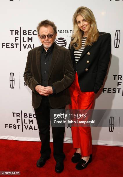 Paul Williams and Tracey Jackson attend "Gilbert" during the 2017 Tribeca Film Festival at SVA Theatre on April 20, 2017 in New York City.