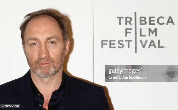 Actor Michael McElhatton attends the 2017 Tribeca Film Festival - "Genius" screening at BMCC Tribeca PAC on April 20, 2017 in New York City.