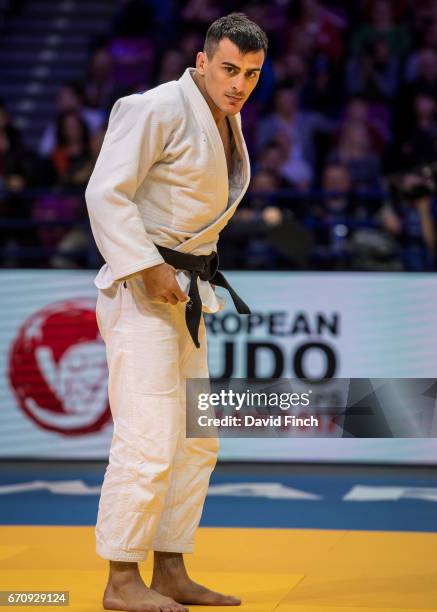 Former World champion, Georgii Zantaraia of Ukraine, won his second European gold medal after throwing Adrian Gomboc of Slovenia for an ippon during...
