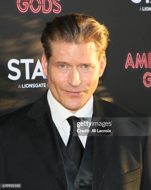 Crispin Glover attends the premiere Of Starz's 'American Gods' on April 20, 2017 in Hollywood, California.