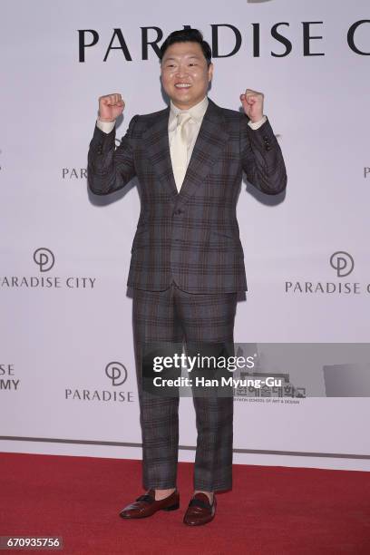 Singer attends the 'PARADISE CITY' Grand Opening on April 20, 2017 in Incheon, South Korea.