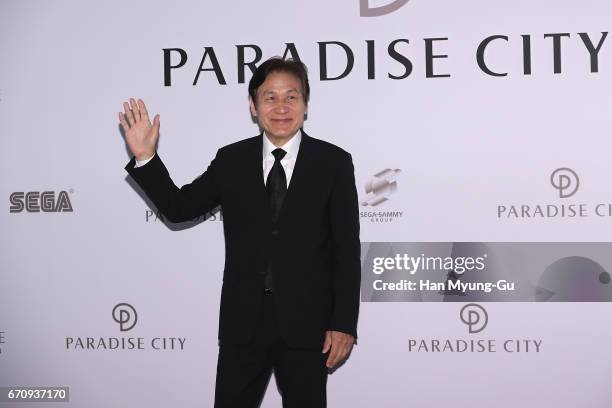 Actor Ahn Sung-Ki attends the 'PARADISE CITY' Grand Opening on April 20, 2017 in Incheon, South Korea.
