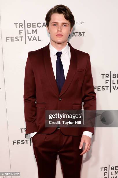 Eugene Simon attends the premiere of "Genius" during the 2017 Tribeca Film Festival at Borough of Manhattan Community College on April 20, 2017 in...