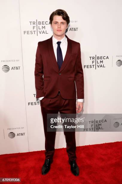 Eugene Simon attends the premiere of "Genius" during the 2017 Tribeca Film Festival at Borough of Manhattan Community College on April 20, 2017 in...
