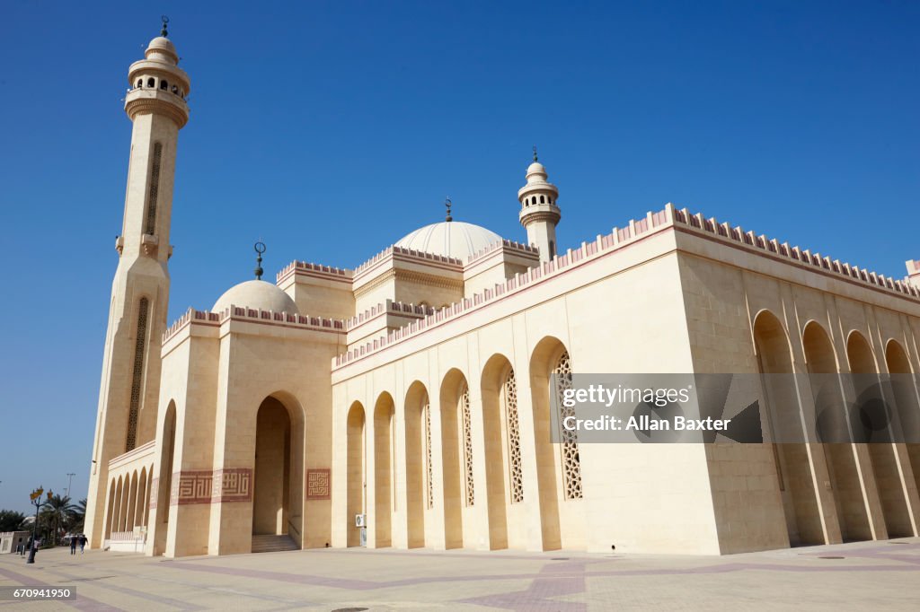 Exterior of the 'Al Fateh Grand Mosque' in Manama, Bahrain