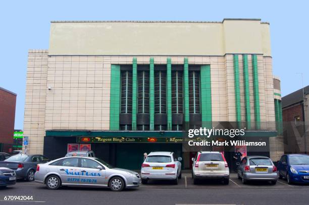 spalding savoy cinema. - spalding place stock-fotos und bilder