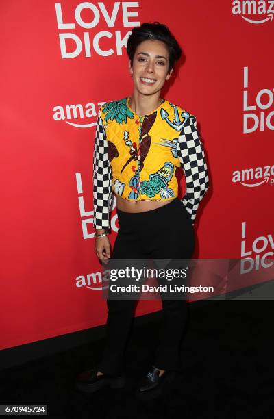 Actress Roberta Colindrez attends the premiere of Amazon's "I Love Dick" at the Linwood Dunn Theater on April 20, 2017 in Los Angeles, California.