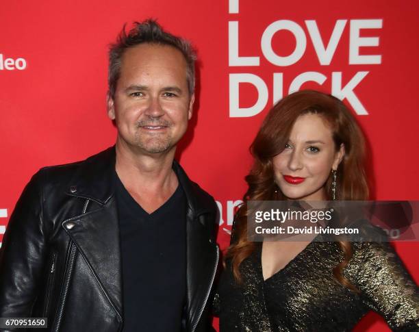 Head of Amazon Studios Roy Price and writer Lila Feinberg attend the premiere of Amazon's "I Love Dick" at the Linwood Dunn Theater on April 20, 2017...