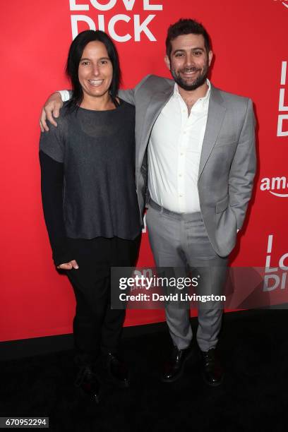 Executive producer Andrea Sperling and Amazon Studios Comedy Chief Joe Lewis attend the premiere of Amazon's "I Love Dick" at the Linwood Dunn...