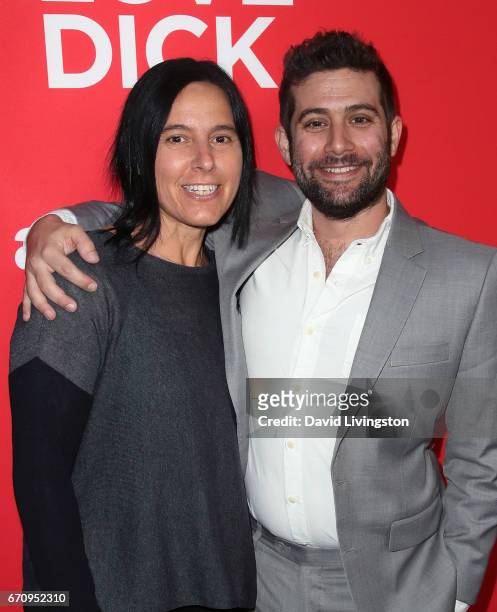 Executive producer Andrea Sperling and Amazon Studios Comedy Chief Joe Lewis attend the premiere of Amazon's "I Love Dick" at the Linwood Dunn...
