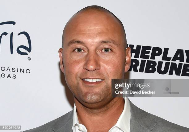 Former MLB player Derek Jeter attends the 2017 Derek Jeter Celebrity Invitational gala at the Aria Resort & Casino on April 20, 2017 in Las Vegas,...