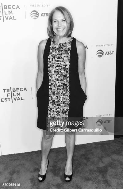 Katie Couric attends the 'Genius' Premiere during the 2017 Tribeca Film Festival at BMCC Tribeca PAC on April 20, 2017 in New York City.