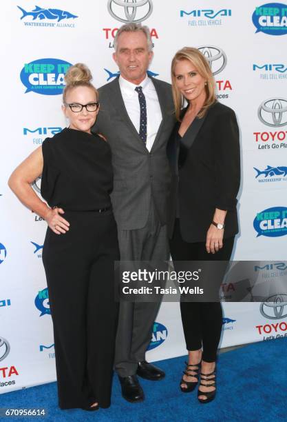 Actress Rachael Harris, radio host Robert F. Kennedy, Jr. And actress Cheryl Hines attend Keep it Clean Live Comedy Benefit for Waterkeeper Alliance...