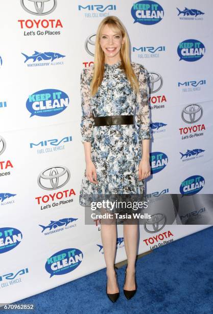 Actor Riki Lindhome attends Keep it Clean Live Comedy Benefit for Waterkeeper Alliance at Avalon Hollywood on April 20, 2017 in Los Angeles,...