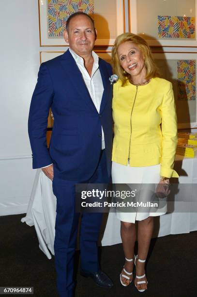 John Demsey and Susan Silver attend Susan Silver's Memoir Signing Celebration at Michael's on April 20, 2017 in New York City.