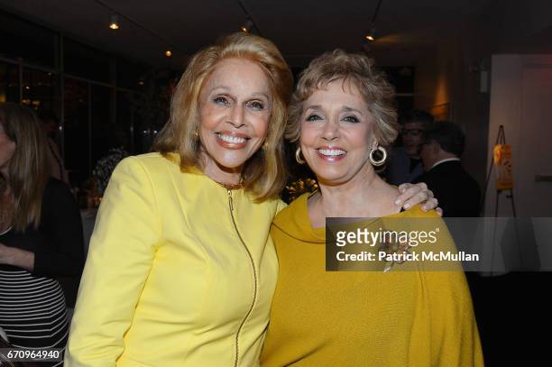 Susan Silver and Linda Lewis attend Susan Silver's Memoir Signing Celebration at Michael's on April 20, 2017 in New York City.