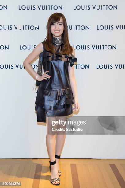 Anjaylia Chan attends the opening ceremony of Louis Vuitton flagship store on April 20, 2017 in Hong Kong, Hong Kong.