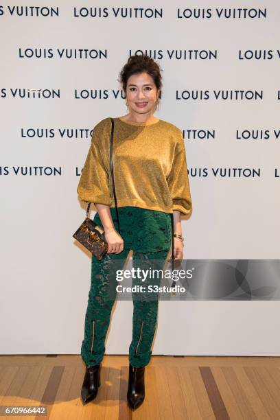 Cherie Chung attends the opening ceremony of Louis Vuitton flagship store on April 20, 2017 in Hong Kong, Hong Kong.