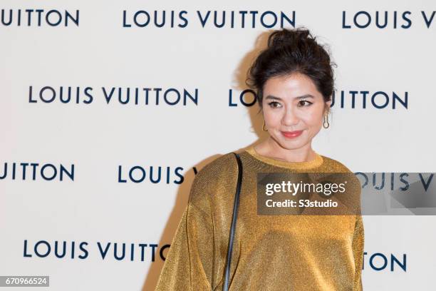 Cherie Chung attends the opening ceremony of Louis Vuitton flagship store on April 20, 2017 in Hong Kong, Hong Kong.