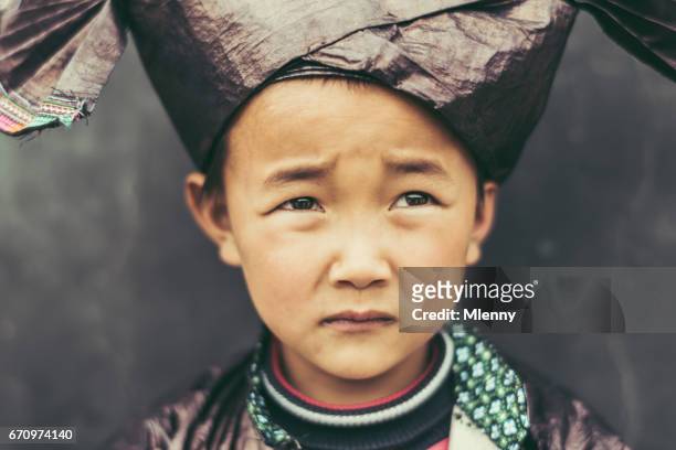 Scared and Sad Looking Chinese Chinese Boy Real People Portrait